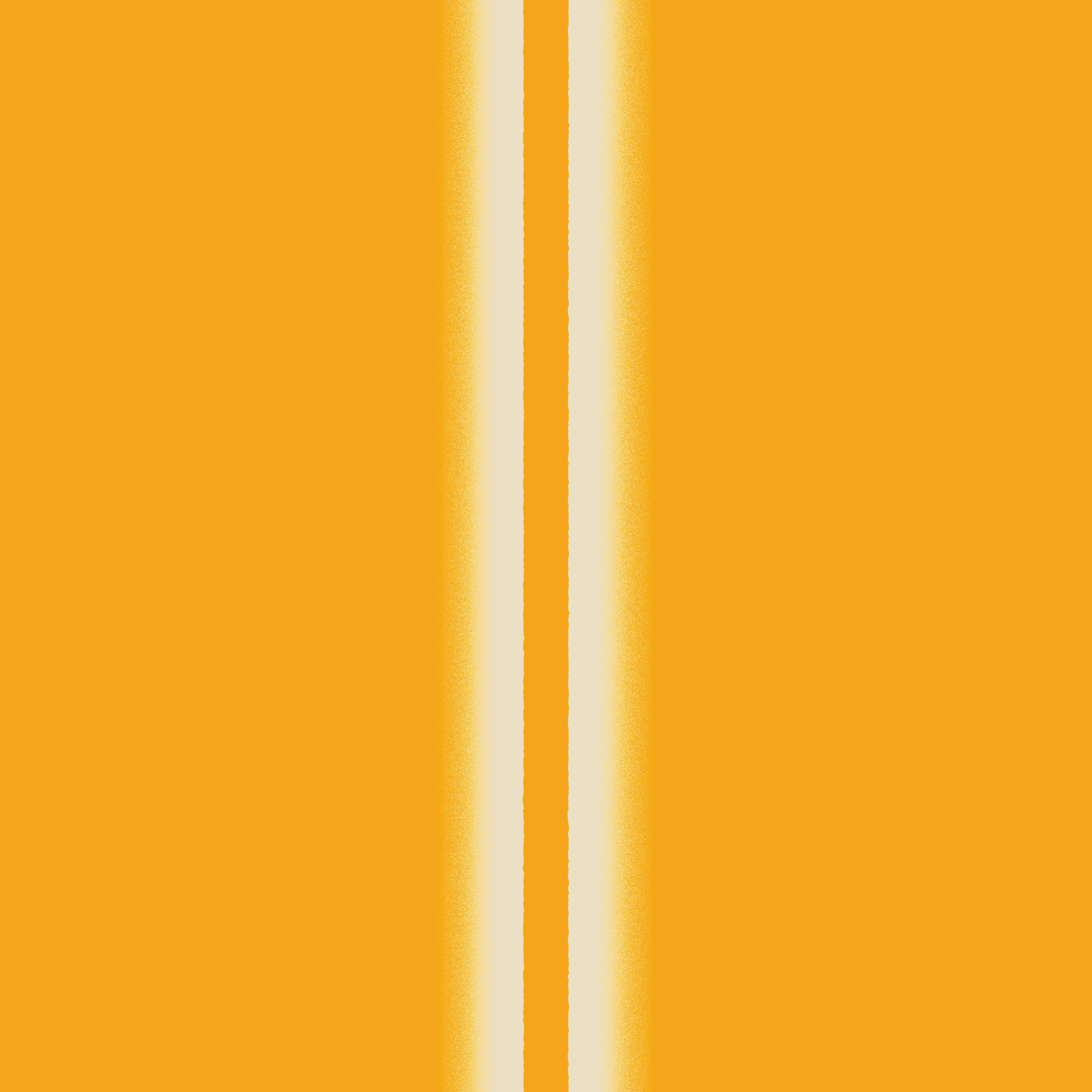 A vertical, bright white stripe with a soft, fuzzy edge runs down the center of an orange background. The stripe divides the image into two equal orange sections.